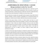 Journée mondiale de l’Enfant africain : Justice Pour Tous appelle à des actions urgentes pour protéger les enfants du Sud-Kivu